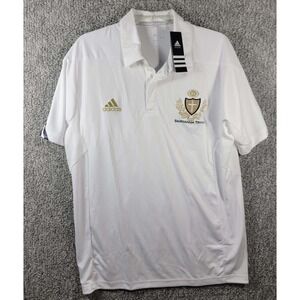 Adidas - White Salesianum Tennis Polo Shirt ClimaCool Golf Activewear‎